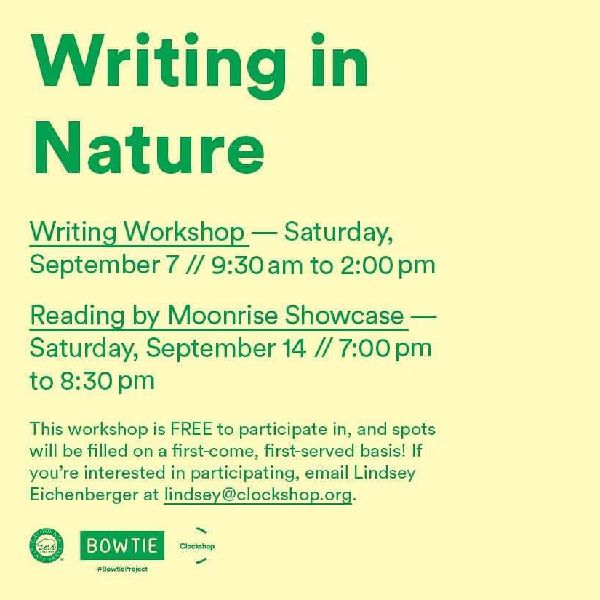Writing in Nature with Clockshop