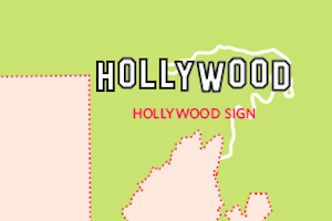 P-22 map Hollywood Sign
